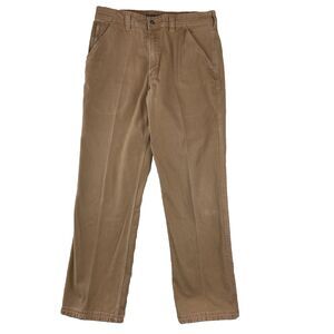 Duluth Pants Men's 34x32 Canvas Flex Fire Hose Stretch Cotton Utility 6 Pockets